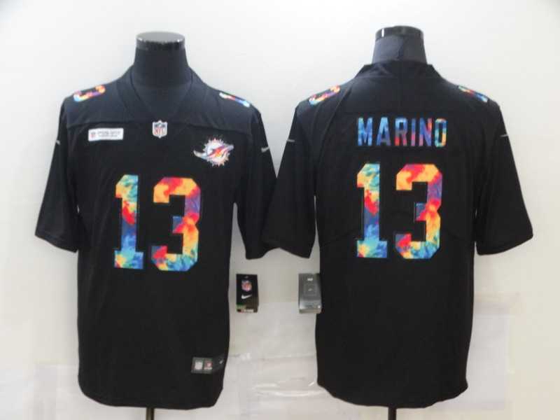 Nike Dolphins 13 Dan Marino Black Vapor Untouchable Rainbow Limited Jersey Dzhi,We sell and wholesale Nike Dolphins 13 Dan Marino Black Vapor Untouchable Rainbow Limited Jersey Dzhi on line form chian!